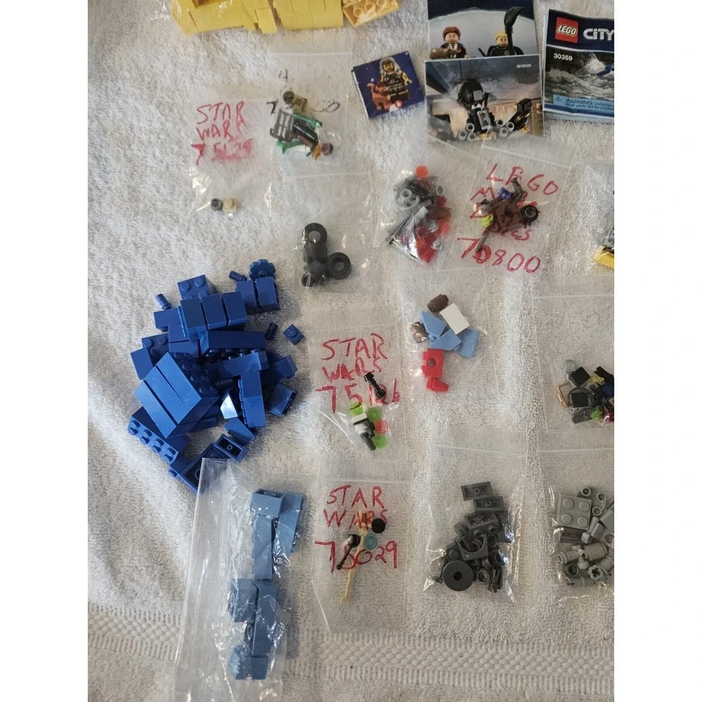 Lego Accessories And Brick Lot With Extra Instructions Booklets